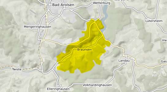 Immobilienpreisekarte Bad Arolsen Braunsen